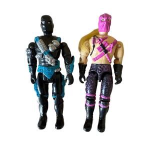 Vintage 90’s G.I. Joe 2 pc. Snake Eyes & Banzai Ninja Force Action Figures